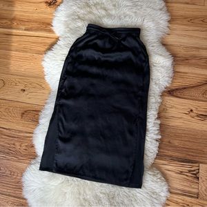 Lululemon Sheen Skirt Double Front Slit Black Small